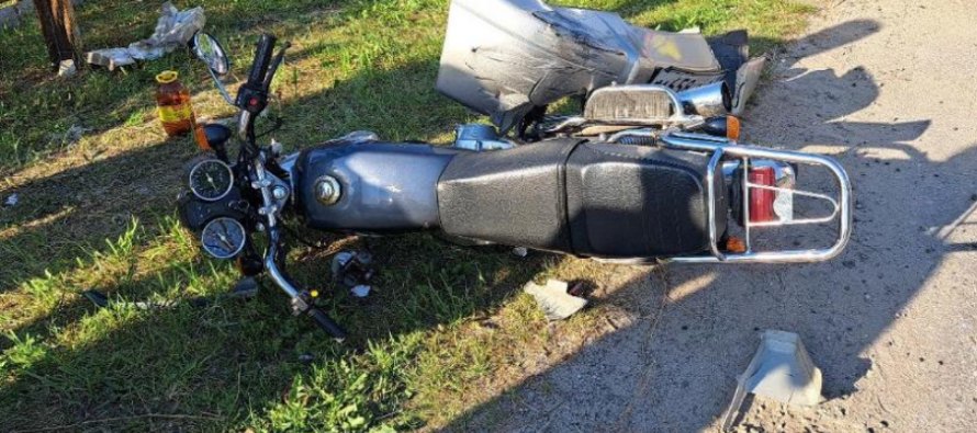 В Клепиковском районе подросток на мотоцикле протаранил Kia Sportage