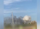 Военкор Котенок: около Курской АЭС разгорелся мощный пожар