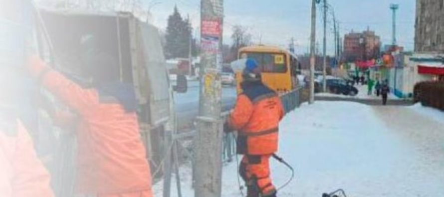 На Чкалова в Рязани сломали остановку из-за ДТП