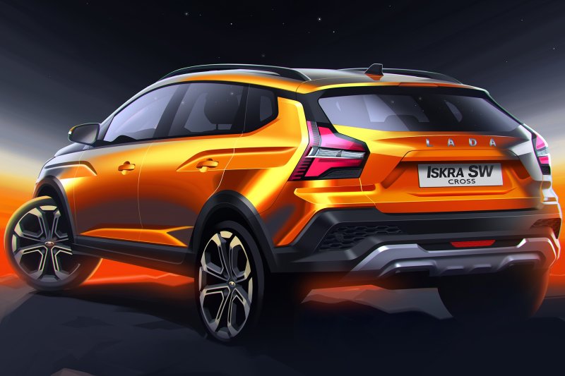 АвтоВАЗ раскрыл пресс-рендеры новых моделей Lada Iskra и Lada Iskra Cross