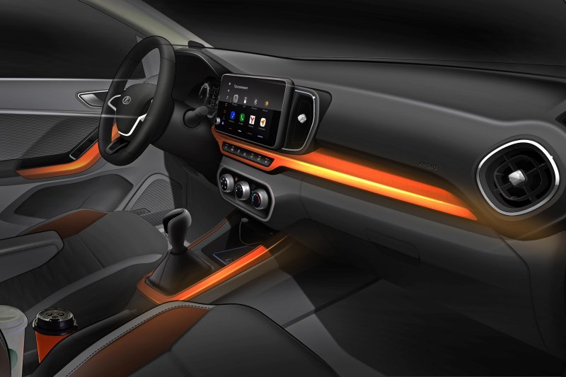 АвтоВАЗ раскрыл пресс-рендеры новых моделей Lada Iskra и Lada Iskra Cross