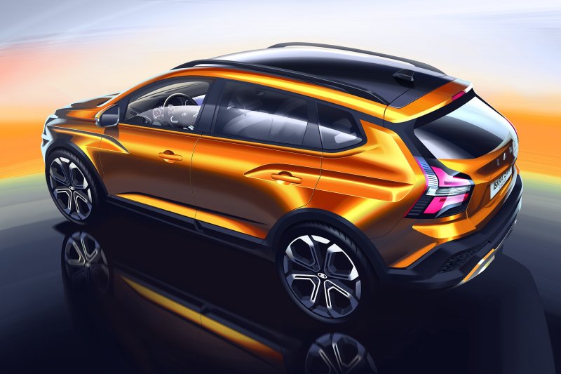 АвтоВАЗ раскрыл пресс-рендеры новых моделей Lada Iskra и Lada Iskra Cross