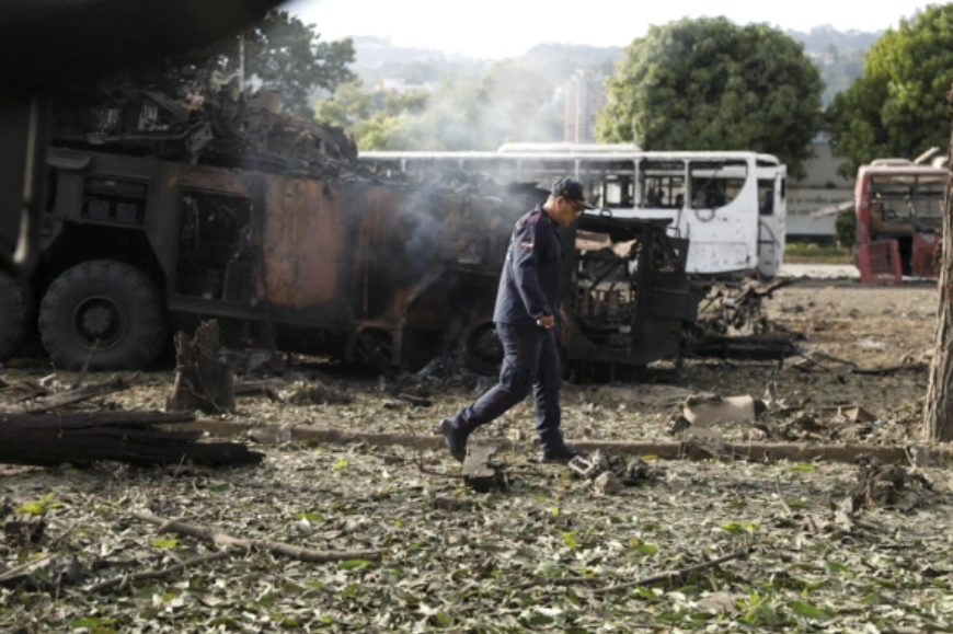В Венесуэле сняли на фото последствия ударов США