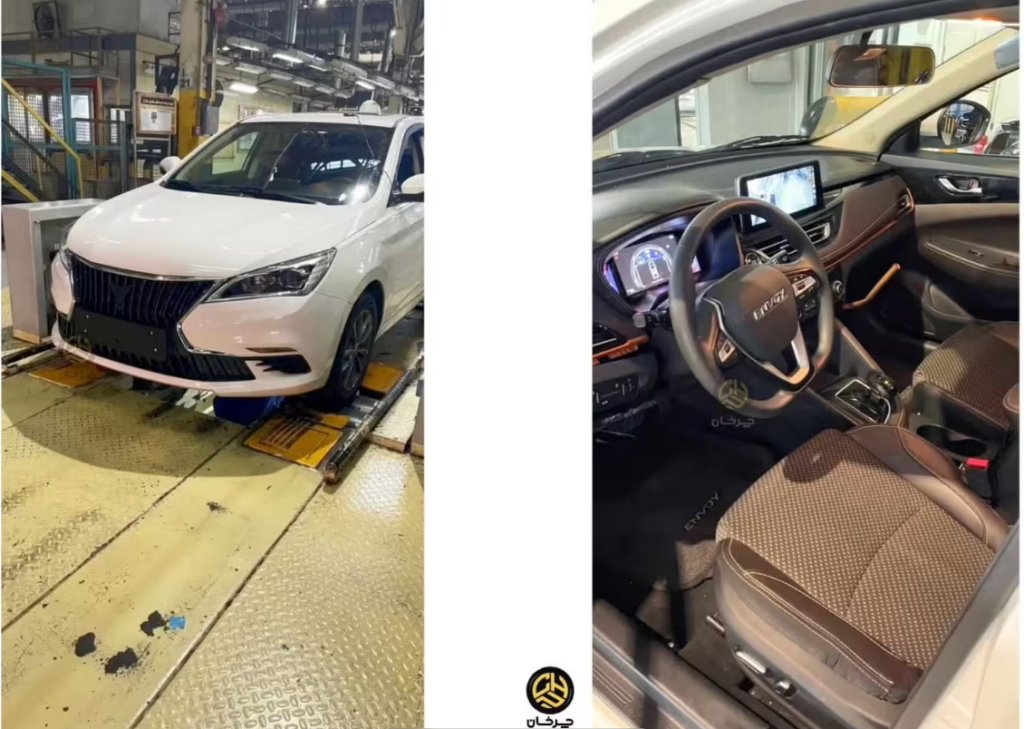 В Иране сняли на фото гибридный седан — клон Lada Vesta