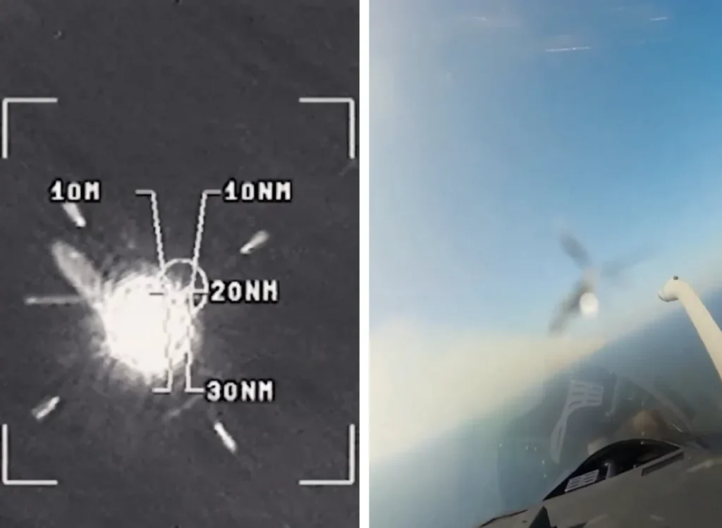 Свидетельства участия ВВС Франции на Ближнем Востоке сняли очевидцы